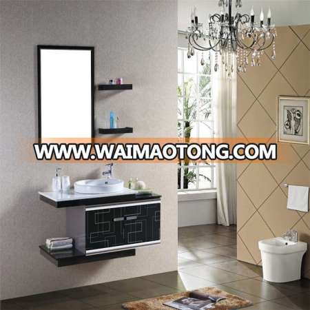 Space Saving Modern Wall Hung Stainless Steel Vanity Bathroom Cabinets