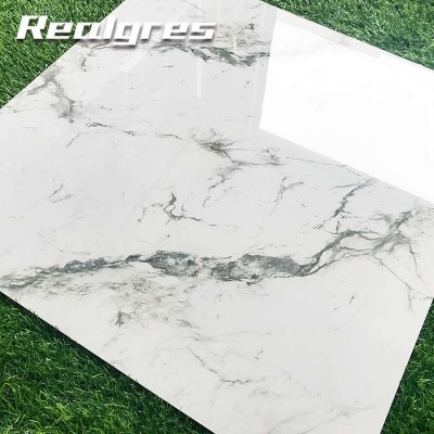 Ceramic 60x60 White Glossy Tiles Mirror Floor Original Style Home Use Granite Tile Nano Polish