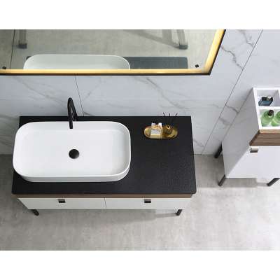 Luxury Pvc Mirror Hotel Modern Furniture Bathroom Vanity Cabinet