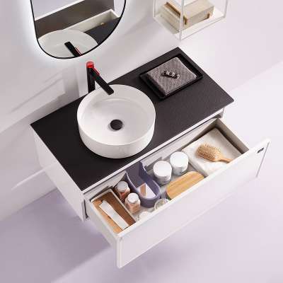 Wholesale Modern Luxury Furniture Sink Mirrore Vanity Mdf Wood Bathroom Cabinet