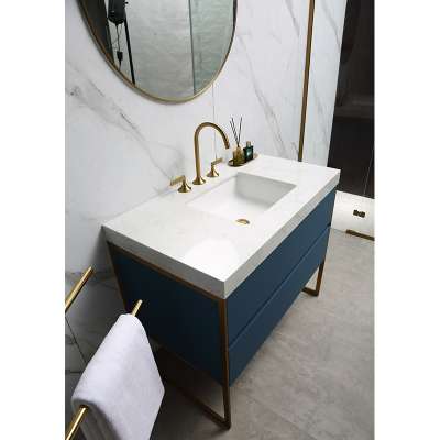 Counter Wash Basin Wooden Customized Bathroom Cabinet