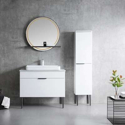 Latest North America Design Modern Vanity  Bathroom Cabinet  Bathroom Sinks Cabinet Vanity With Wash Basin