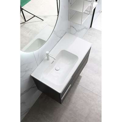 Modern Melamine Luxury Bathroom Vanities with Single Sink Tops